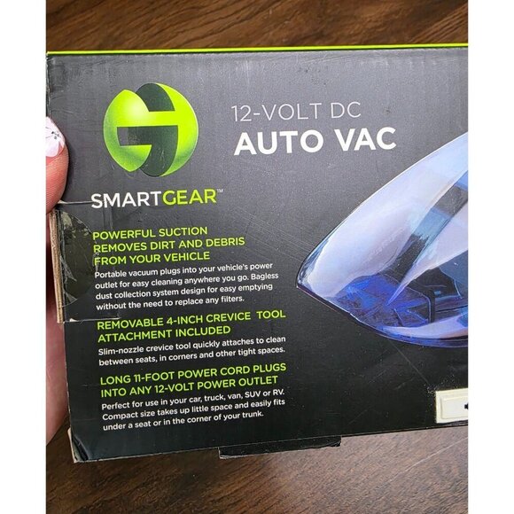 Smart Gear 12-Volt DC Auto Vac With Powerful Suction & Crevice Tool - Picture 3 of 13